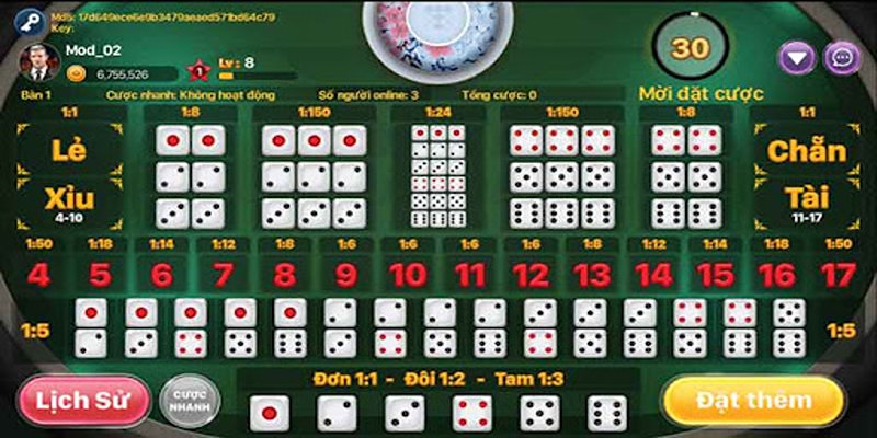 Cách đánh Tài Xỉu 6 3 ra 1 chuẩn